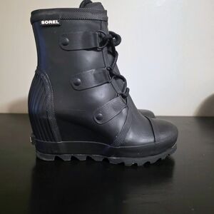 Sorel Joan Rain Wedge Boots